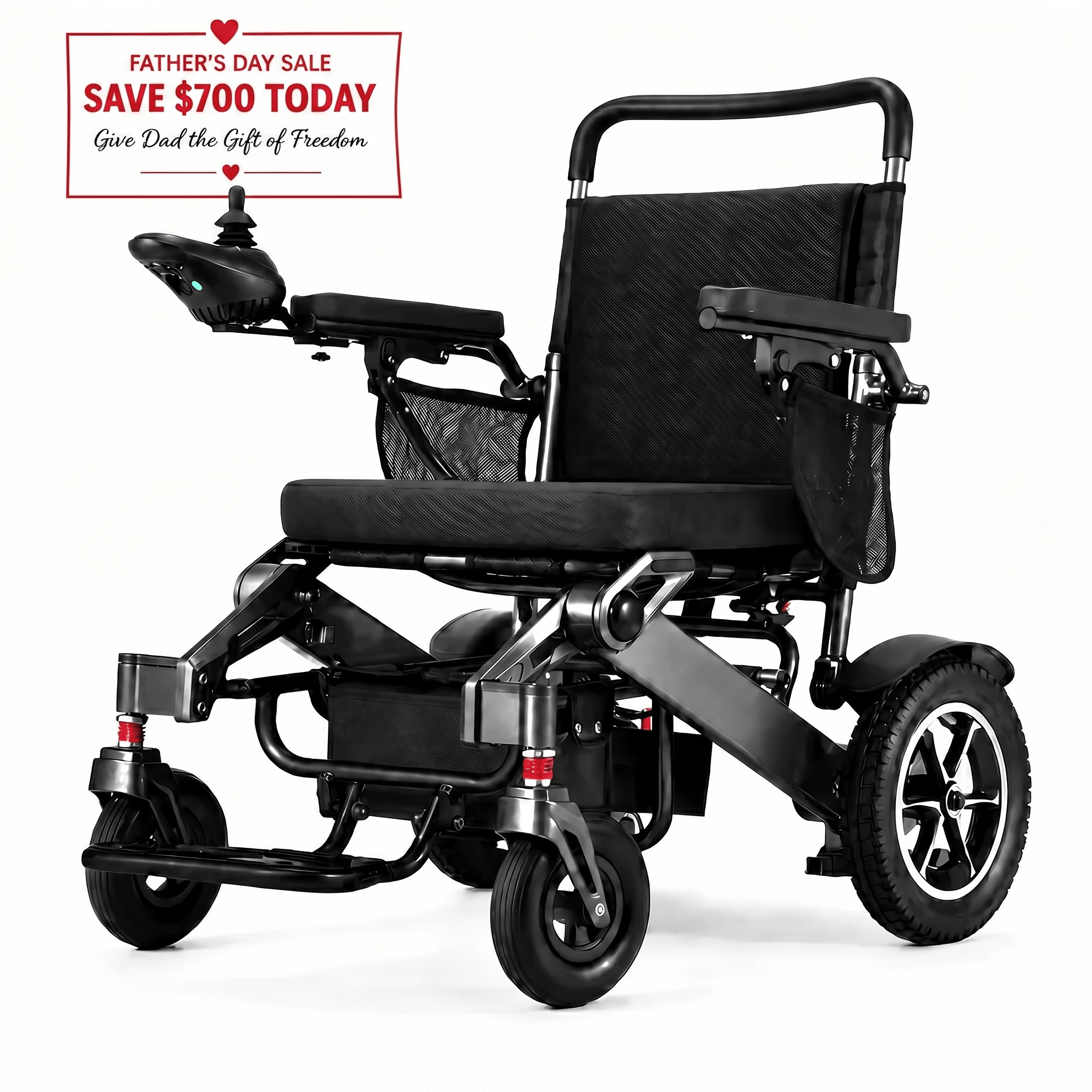Premium Foldable Electric Power Chair - Long Range & Lightweight - Ghost Mobility