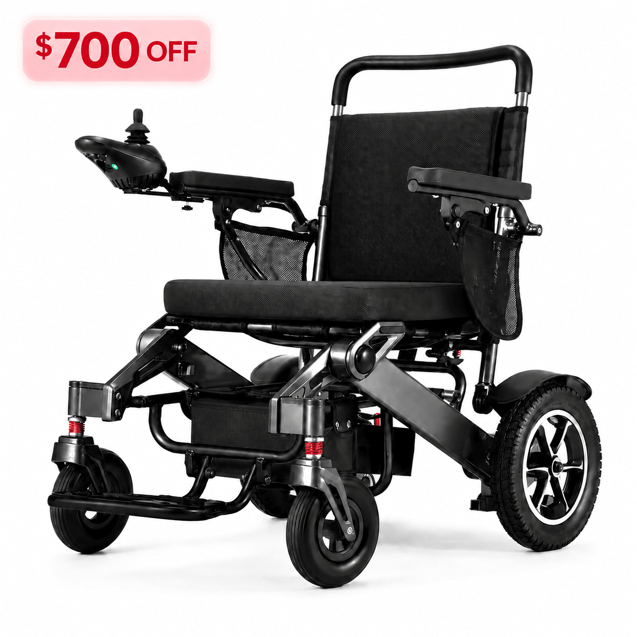 Premium Foldable Electric Power Chair - Long Range & Lightweight - Ghost Mobility