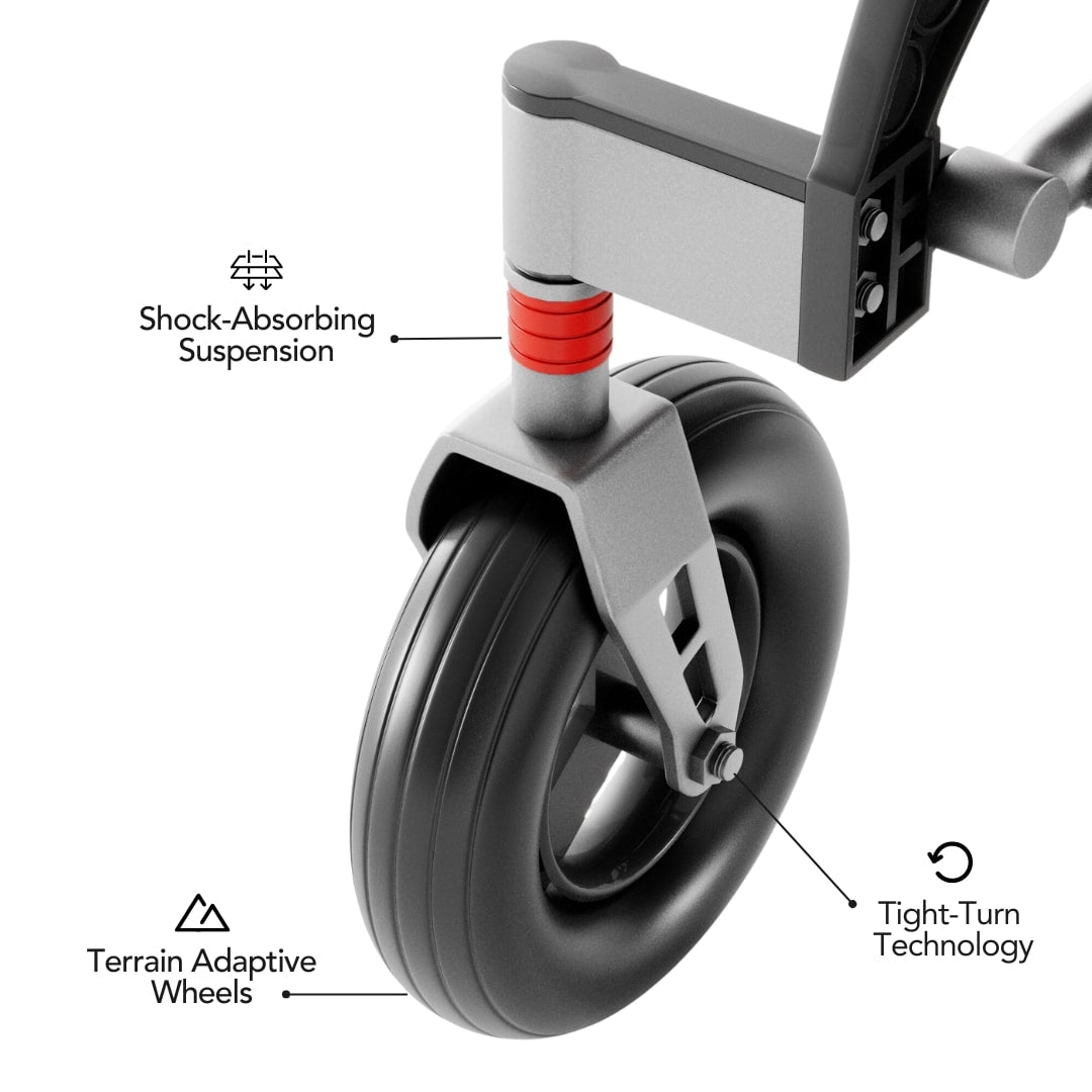 Premium Foldable Electric Wheelchair - Long Range & Lightweight Comfort - Ghost Mobility
