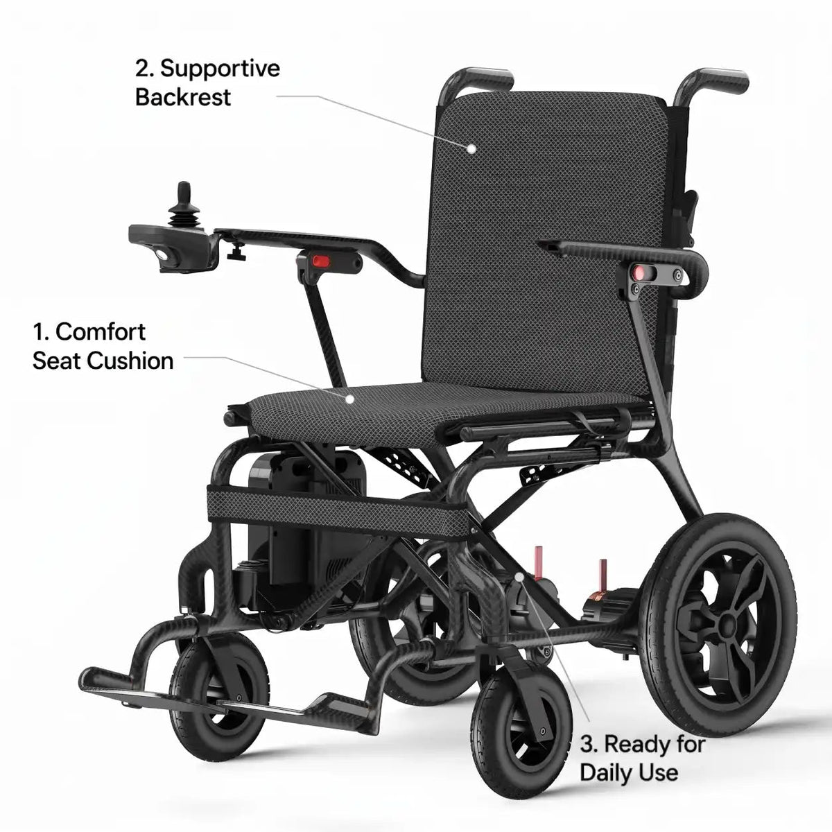 Weightless Carbon Fiber Electric Wheelchair - Ghost Mobility